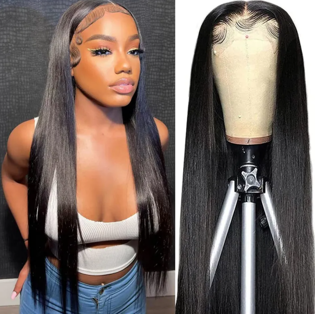 HD Lace Human Hair Wig – 18–30 Inch Premium Real Hair with Breathable Adjustable Cap, Tangle-Free Texture and Versatile Styling Options