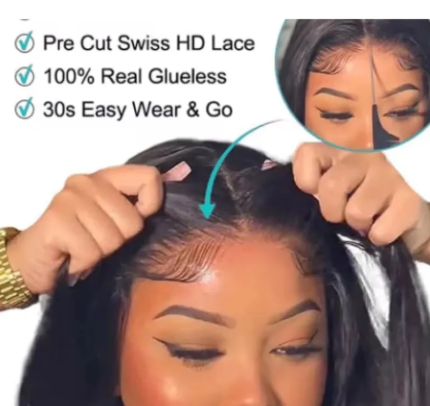 Body Wave Glueless Human Hair Wig – 100% Natural-Looking Waves with Soft Breathable Design, Easy Secure Wear and 16–34 Inch Lengths