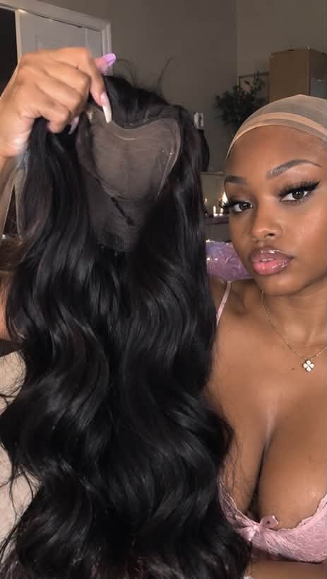 Body Wave Glueless Human Hair Wig – 100% Natural-Looking Waves with Soft Breathable Design, Easy Secure Wear and 16–34 Inch Lengths